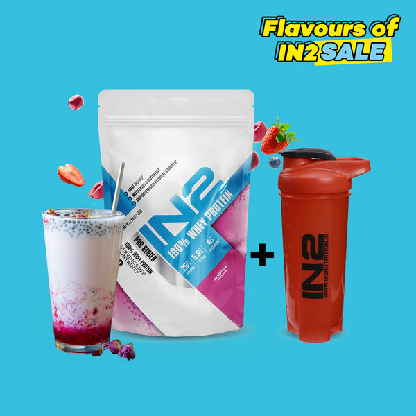 IN2 100% Whey Protein 1kg + Free IN2 Shaker