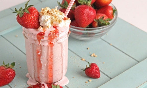 IN2 Recipe : Strawberry Cheese Cake Shake