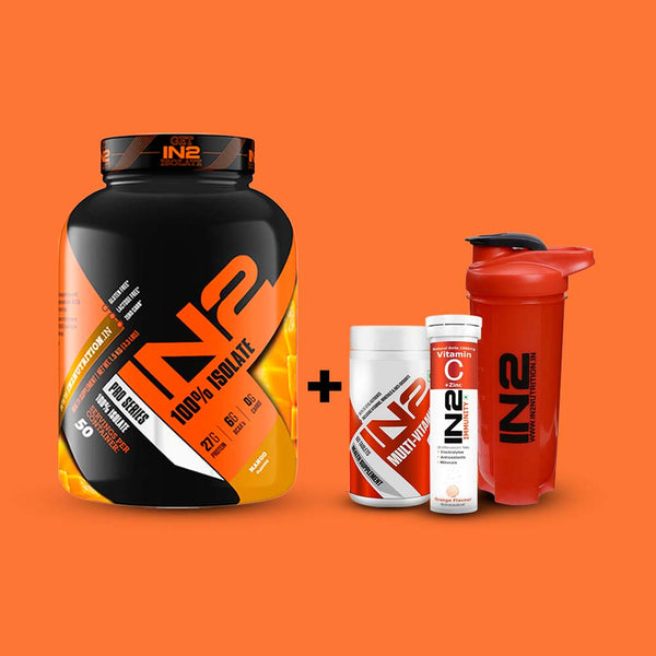 IN2 100% Isolate 1.5Kg + Free Multi-Vitamin + Vitamin C + IN2 Shaker