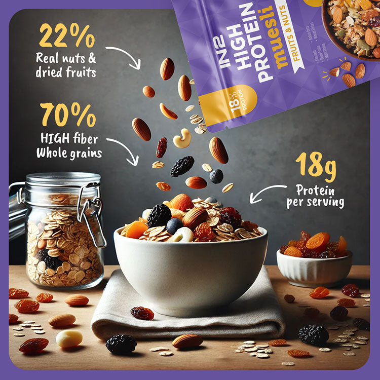 IN2 High Protein Muesli Fruit & Nuts 400 g