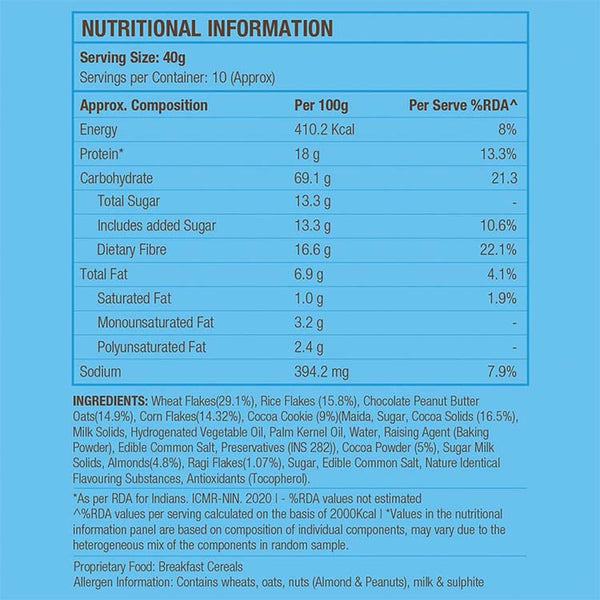 IN2 Chocolate High Protein Muesli Nuts and Cookies 400 g