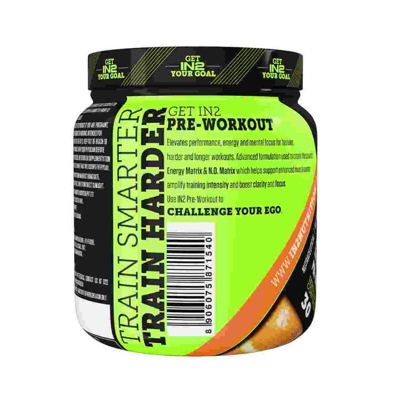 IN2 Pre-Workout 195gm - Orange Flavour – IN2 Nutrition