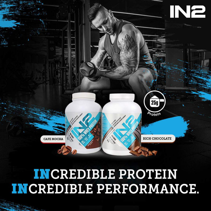 IN2 100% Whey Protein 2kg + FREE IN2 Shaker