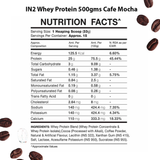 IN2 Whey Protein 500Gm- Rich Chocolate & Café Mocha + FREE IN2 Shaker